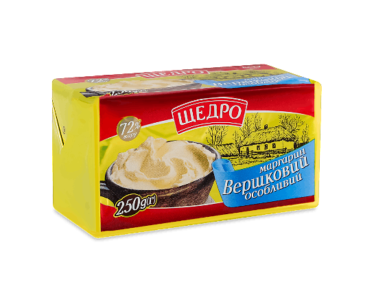 Маргарин вершковий «Щедро» 72%
