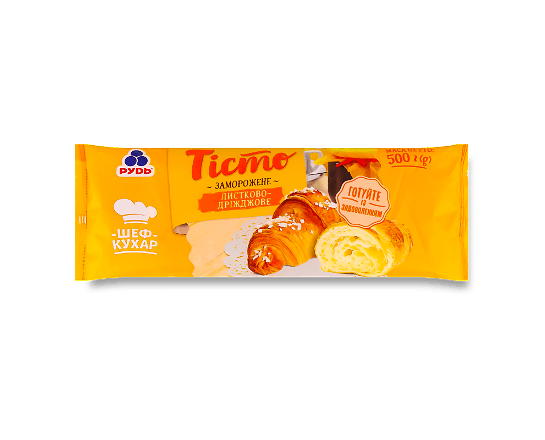 Тісто «Рудь» листково-дріжджове