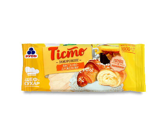 Тісто «Рудь» листково-дріжджове