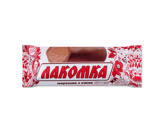 Морозиво Laska «Лакомка» з какао в глазурі