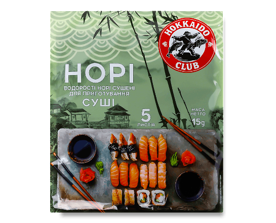 Водорості Hokkaido Club норі для приготування суші