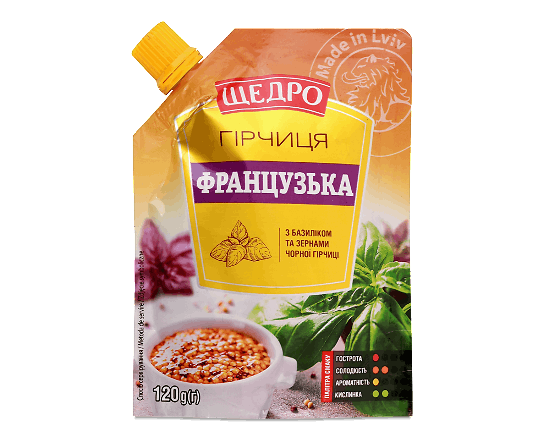 Гірчиця «Щедро» «Французька»