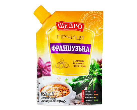 Гірчиця «Щедро» «Французька»
