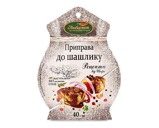 Приправа «Любисток» «Рецепти від шефа» до шашлику без солі