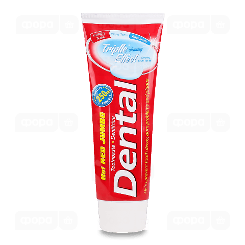 Паста зубна Dental Hot Red Jumbo «Потрійний ефект»