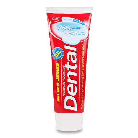 Паста зубна Dental Hot Red Jumbo «Потрійний ефект»