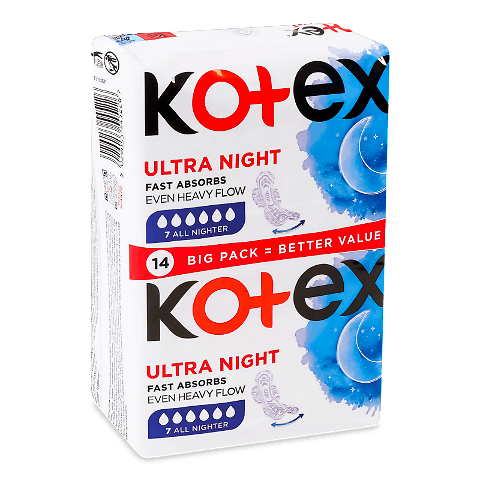 Прокладки гігієнічні Kotex Ultra Night