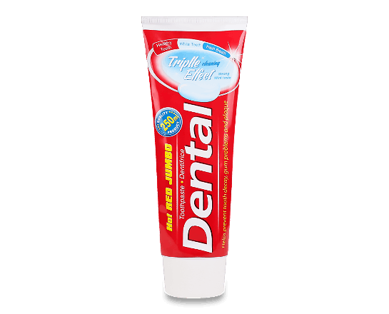 Паста зубна Dental Hot Red Jumbo «Потрійний ефект»