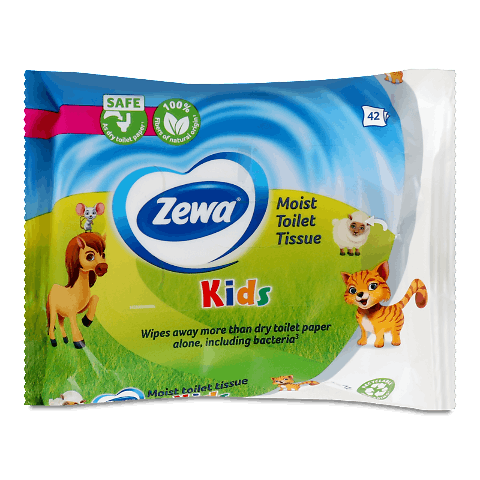 Папір туалетний вологий Zewa Kids
