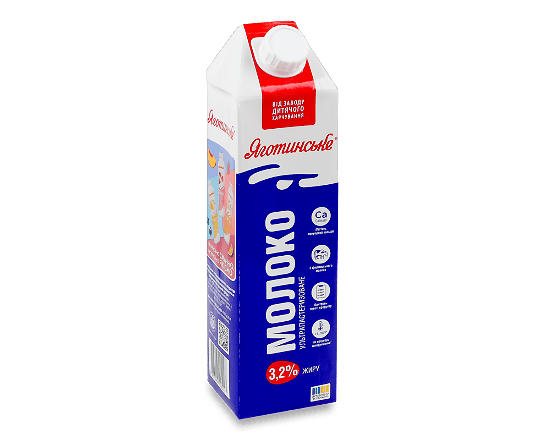 Молоко «Яготинське» ультрапастеризоване 3,2%