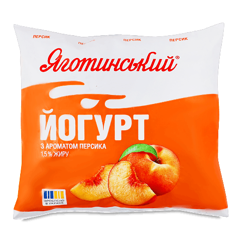 Йогурт Яготинський з ароматом персика 1,5% п/е