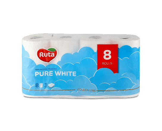 Папір туалетний Ruta Pure Whitе
