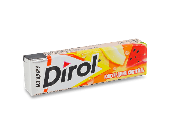 Гумка жувальна Dirol «Кавуново-динний коктейль»