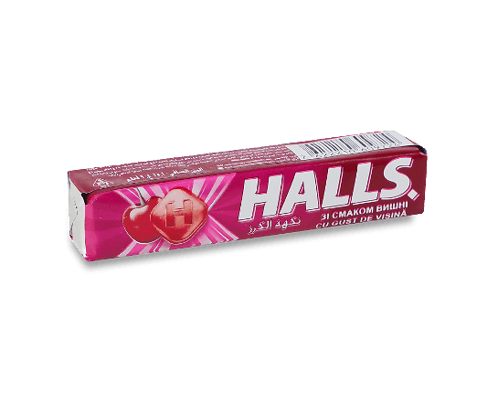 Льодяники Halls зі смаком вишні