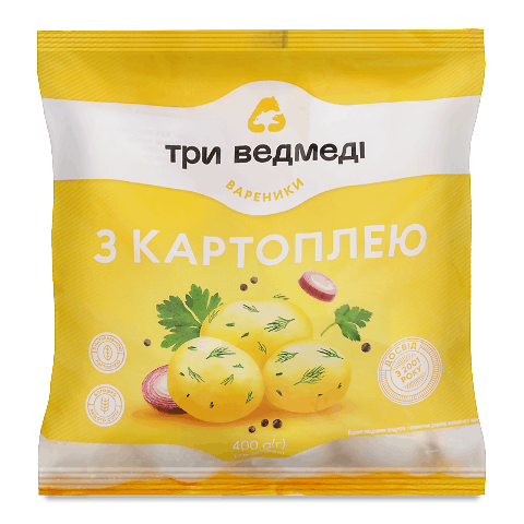 Вареники «Три ведмеді» з картоплею