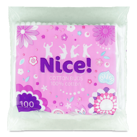 Палички ватні Nice! косметичні