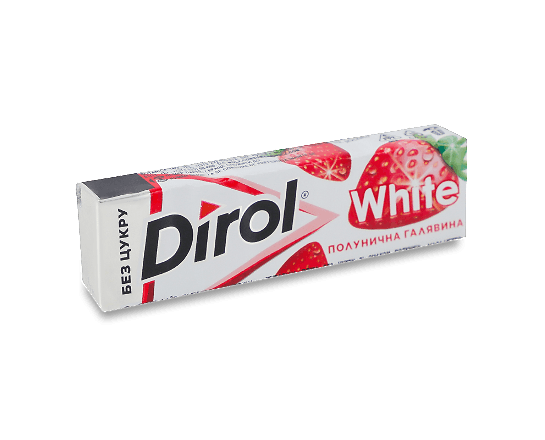 Гумка жувальна Dirol White «Полуниця»