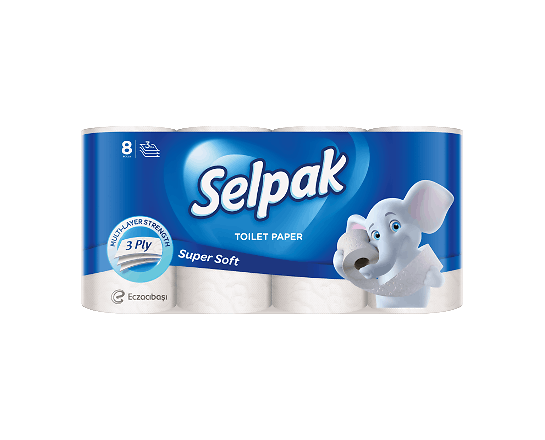 Папір туалетний Selpak Super Soft 3-шаровий