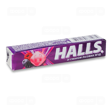 Льодяники Halls лісові ягоди