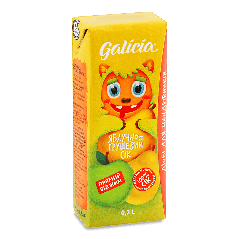 Сік Galicia яблучно-грушевий неосвітлений