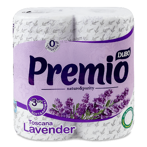 Папір туалетний Диво Premio Toscana Lavender 3-шаровий