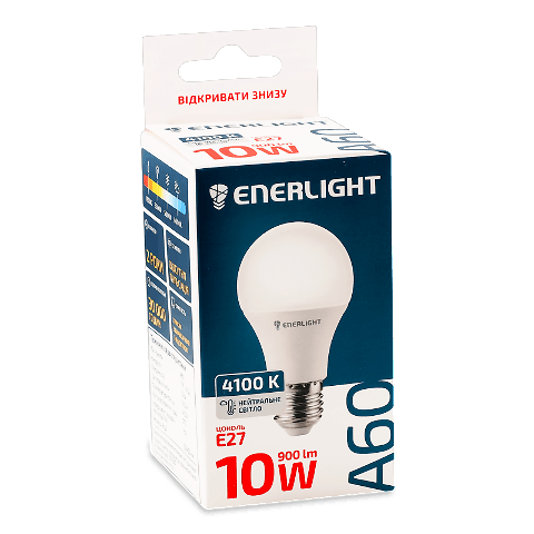 Лампа світлодіодна Enerlight A60 10 Вт 4100K E27