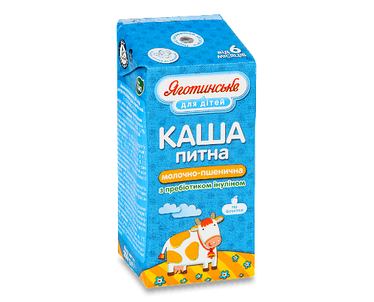 Каша пшенична «Яготинське для дітей» молочна від 6 місяців