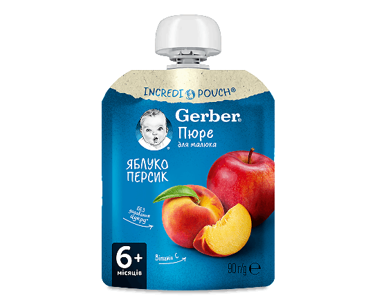 Пюре Gerber яблуко і персик