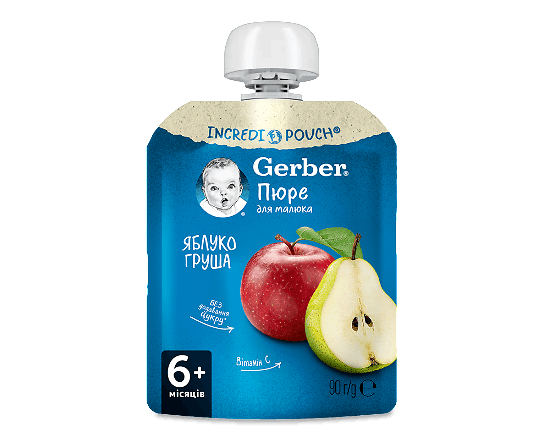 Пюре Gerber яблуко і груша