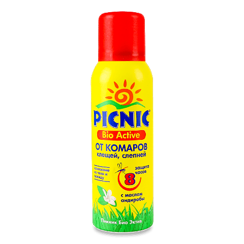 Аерозоль Picnic Bio Active від комарів та кліщів