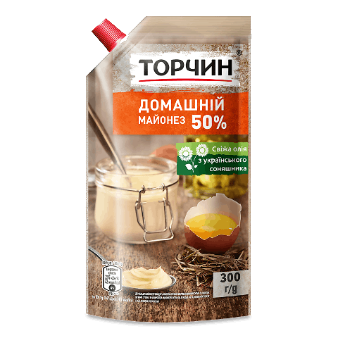 Майонез «Торчин» «Домашній» 50%