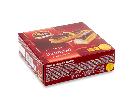 Тістечка БКК заварні з кремом