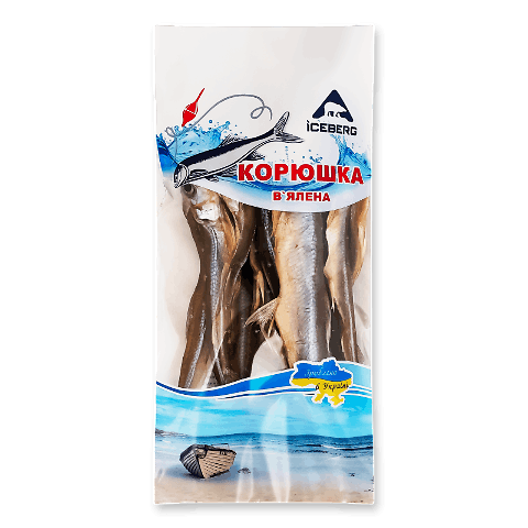 Корюшка «Айсберг» в'ялена, упаковка