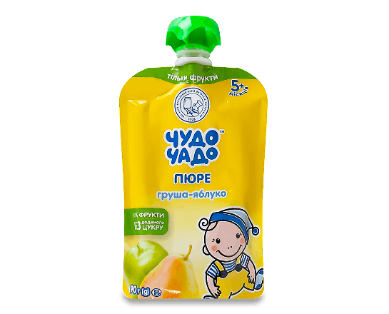 Пюре «Чудо-Чадо» з груш та яблук без цукру