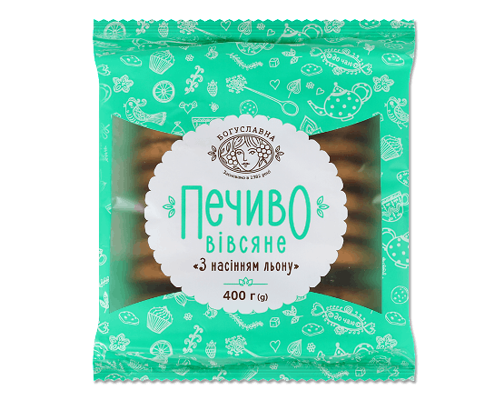 Печиво «Богуславна» вівсяне з насінням льону
