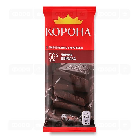 Шоколад черный Корона 56% 85г