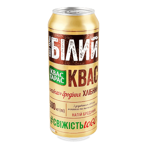 Квас «Квас Тарас» «Білий хлібний» з/б