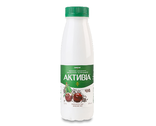 Біфідойогурт «Активіа» вишня-чіа 1,5%