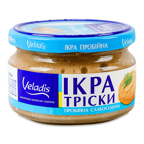 Ікра тріски Veladis пробійна слабосолена с/б