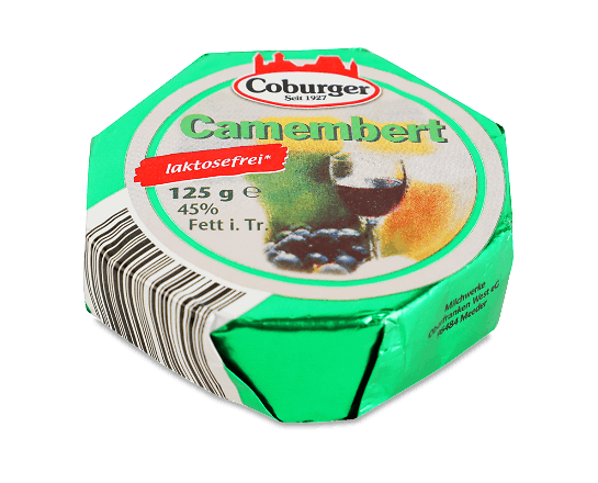 Сир Coburger «Камамбер» безлактозний 45%