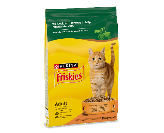 Корм для котів Friskies з куркою та овочами сухий
