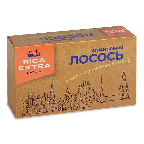 Лосось Riga Extra атлантич в олії з лимоном club