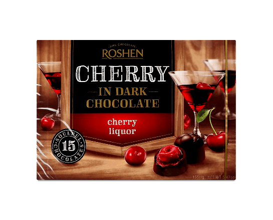 Цукерки Roshen вишня з вишневим лікером