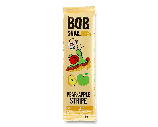 Цукерка Bob Snail натуральна яблучно-грушева