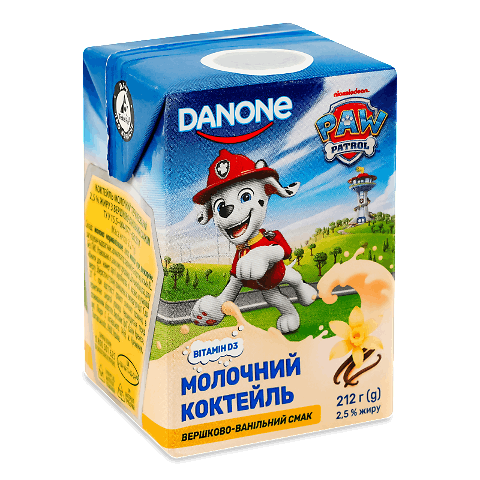 Коктейль молочний Danone «ДанКолекція» вершки-ваніль 2,5%
