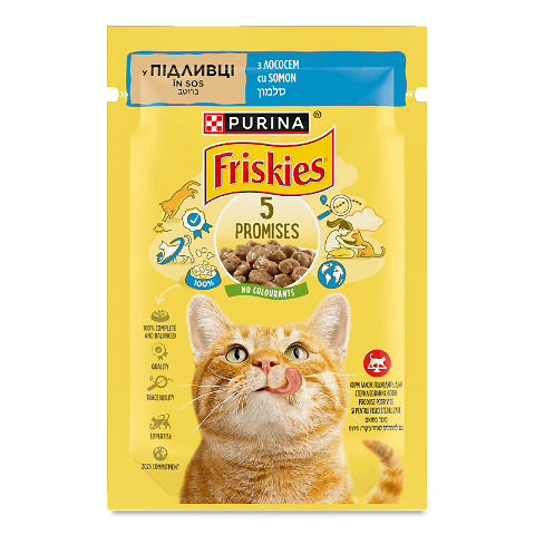 Корм для котів Friskies з лососем в підливці
