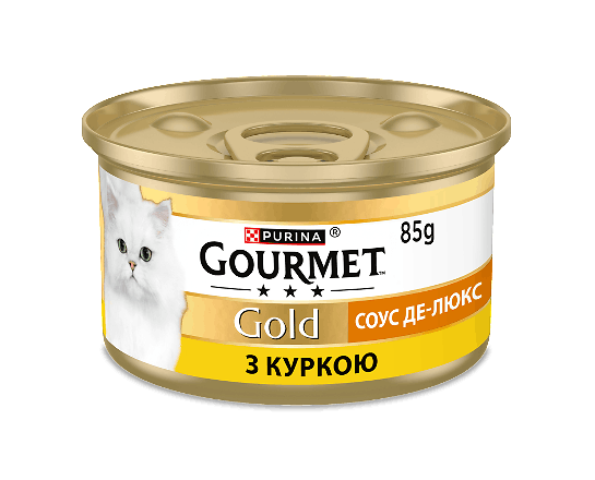 Корм для котів Gourmet Gold соус де-люкс з куркою
