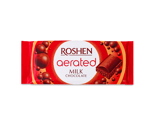 Шоколад молочний Roshen пористий