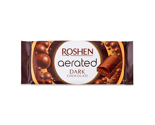 Шоколад екстрачорний Roshen пористий