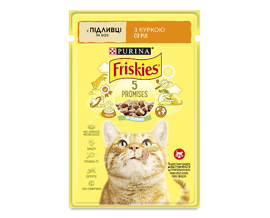 Корм для котів Friskies з куркою в соусі